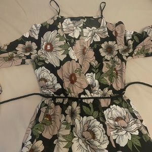 Forever 21 Maxi dress. Floral. Long sleeve with slits. Smoke free home.